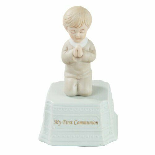Pacific Giftware Max 61% OFF Fine Porcelain My First Communion Manufacturer OFFicial shop Boy Box White 5.25