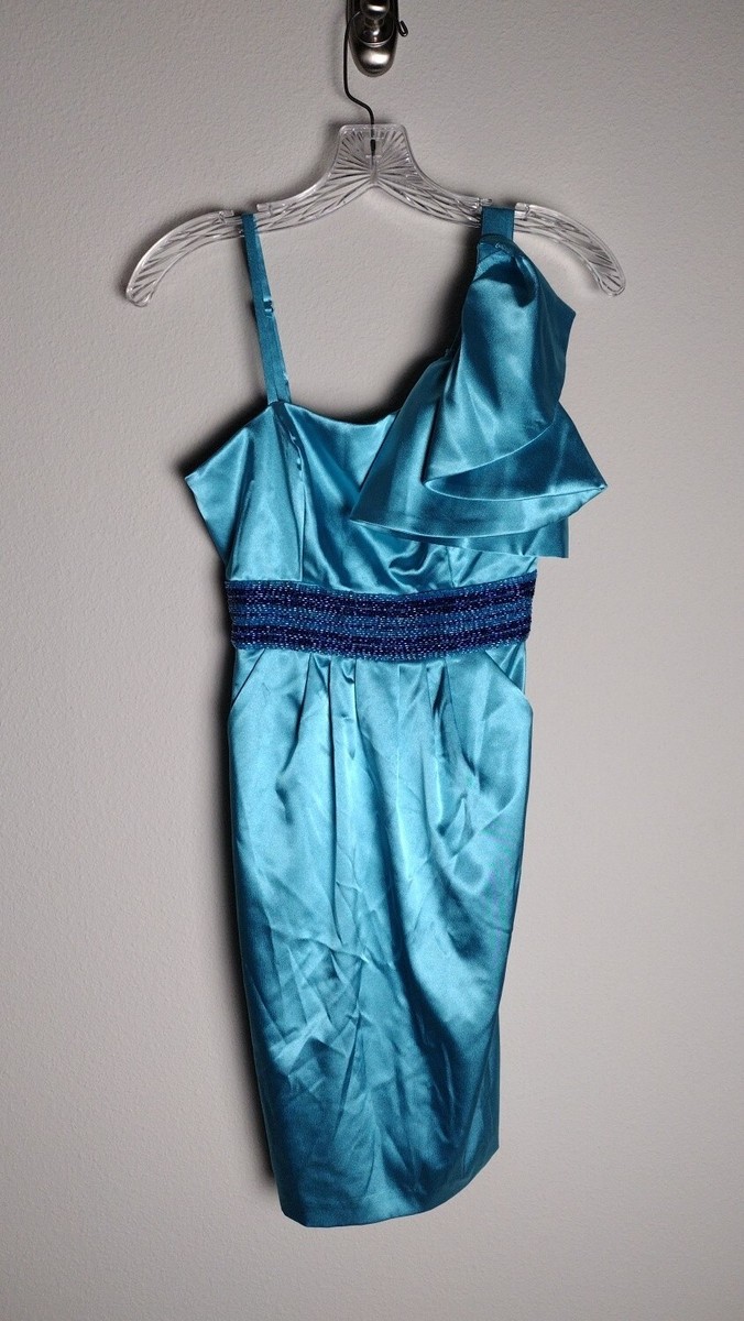 heart shaped blue dress Sky-Blue Heart-Shaped Gathered Corset Dress