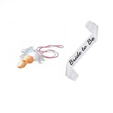 Bachelorette Party kit Bride To Be Sash, whistle, Inflatable Willy Accessories