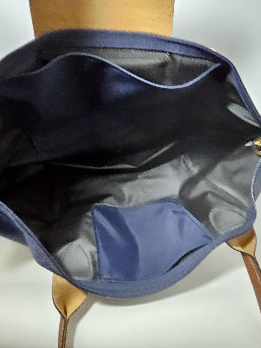 Longchamp Navy Tote Le Pliage Original Fold Up Shoulder Bag | eBay