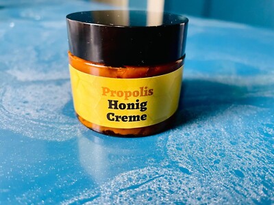 Propolis-Honig-Creme mit unraffinierter Sheabutter und Bio-Rosenöl   Natur pur 