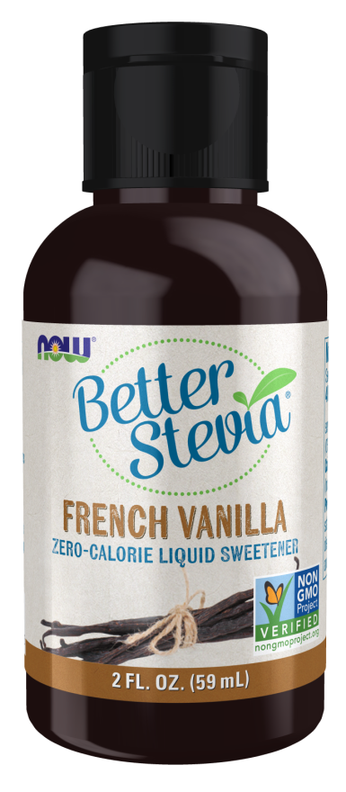 NOW FOODS Better Stevia French Vanilla | Zero-Calorie Liquid Sweetenger | 59 ML