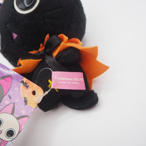 The Gothic World Of Nyanpire C2808 Black Cat Yukiusa GLAD Mascot 4" Plush Toy - Picture 5 of 6