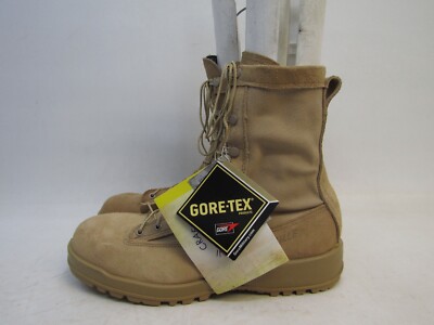 EUC Belleville Mens Sz 12.5 R Tan Suede Gore-Tex Combat  display picture 2