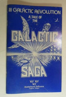 VINTAGE 1980 GALACTIC EMPIRE GALACTIC REVOLUTION III SAGA MANUAL ETC BRODERBUND