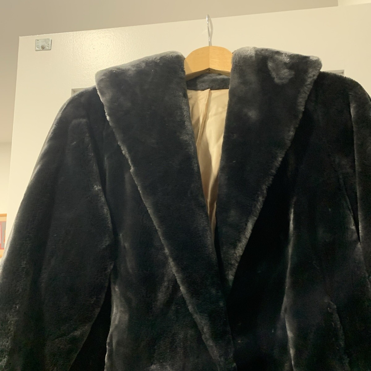Vintage 50s Faux Fur Glamorous Swing Coat by Bakella | eBay