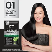 3x LYO white hair cover shampoo, organic formula, natural extracts