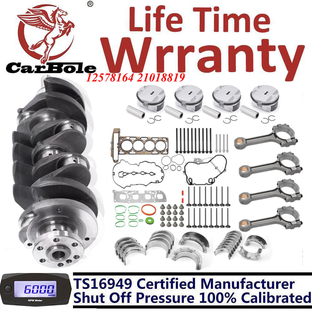 Crankshaft + Con Rods + Main Bearings Kit For Chevy Equinox