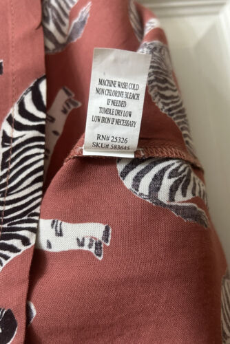 NEU Weltmarkt Damen Top Gr. S/M Glockenärmel Taschen mauve mit Zebra Print - Bild 8 von 16