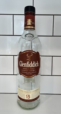 GLENFIDDICH 15 YEARS OLD SCOTCH WHISKY BOTTLE EMPTY