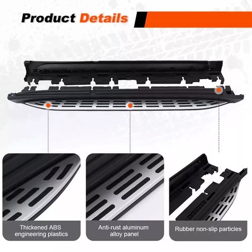 Running Board Side Step Fits for Mercedes Benz GLA H247 2020 2021 2022 2023 2024 - Picture 2 of 9
