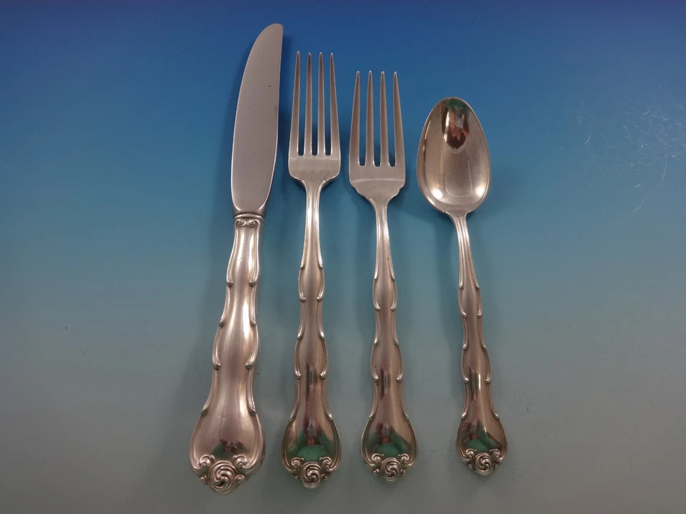Rondo by Gorham Sterling Silver Flatware Set For 12 Service 69 Pieces - Image 3 of 4