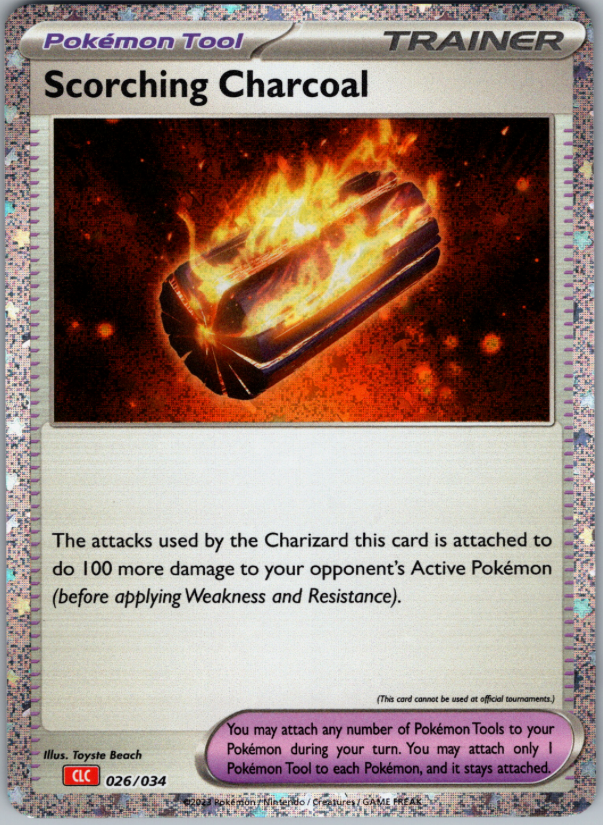 Pokemon - Scorching Charcoal 026/034 CLC - Powers Premium Coll. -HOLO RARE -NM/M Pokemon - Scorching Charcoal 026/034 CLC - Powers Premium Coll. -HOLO RARE -NM/M
