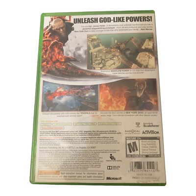 Prototype 2 for Xbox 360 XBOX 360 Action / Adventure (Video Game