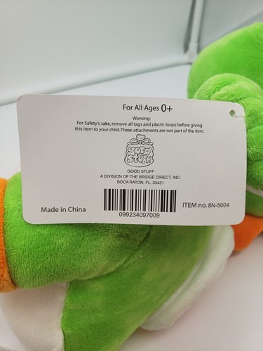 Super Mario Green Yoshi TM Nintendo 16” inch Plush Stuffed Doll Toy 2020 w Tags - Picture 8 of 8
