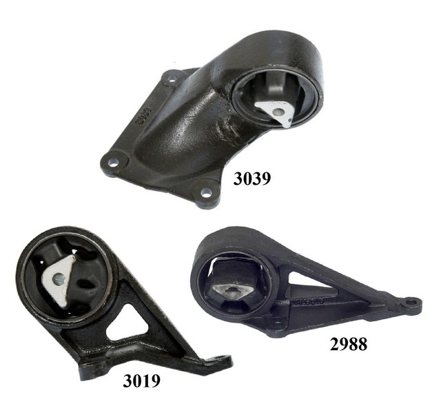 3 PCS Motor & Trans Mount FOR 19992004 Jeep Grand Cherokee 4.0L 4WD