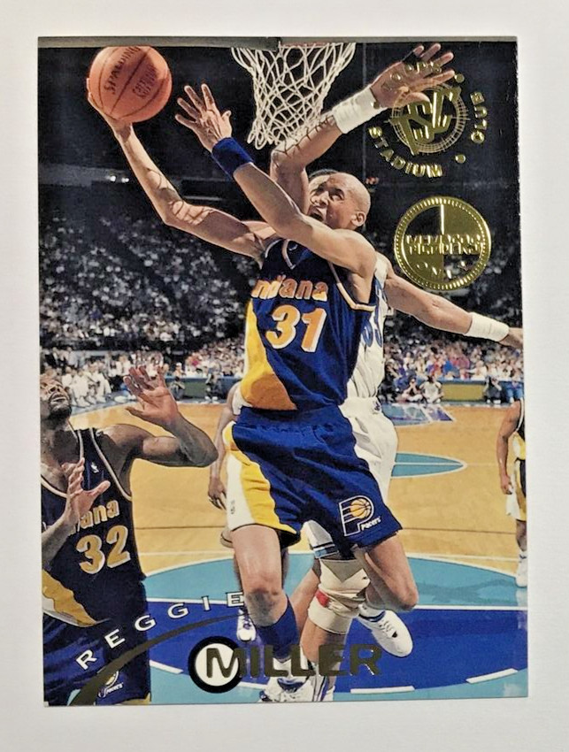 Reggie Miller 1994-95 Topps Stadium Club MEMBERS ONLY #144 NBA Insert Pacers HOF