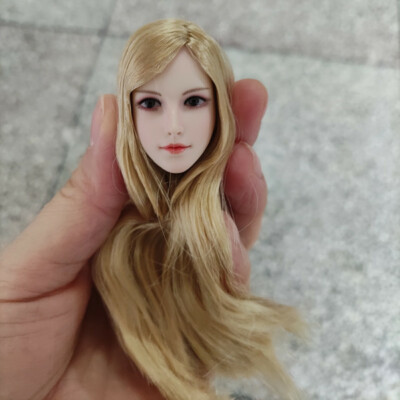 1:6 SDH015C Asian Girl Head Sculpt Carved For 12'' Female TBL PH JO Figure Body
