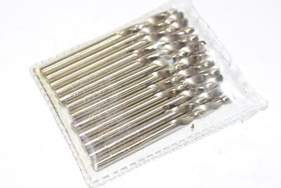 NEW 12 Piece Set of Size #30 High Speed Steel Straight Shank Twist Head Drill Bi