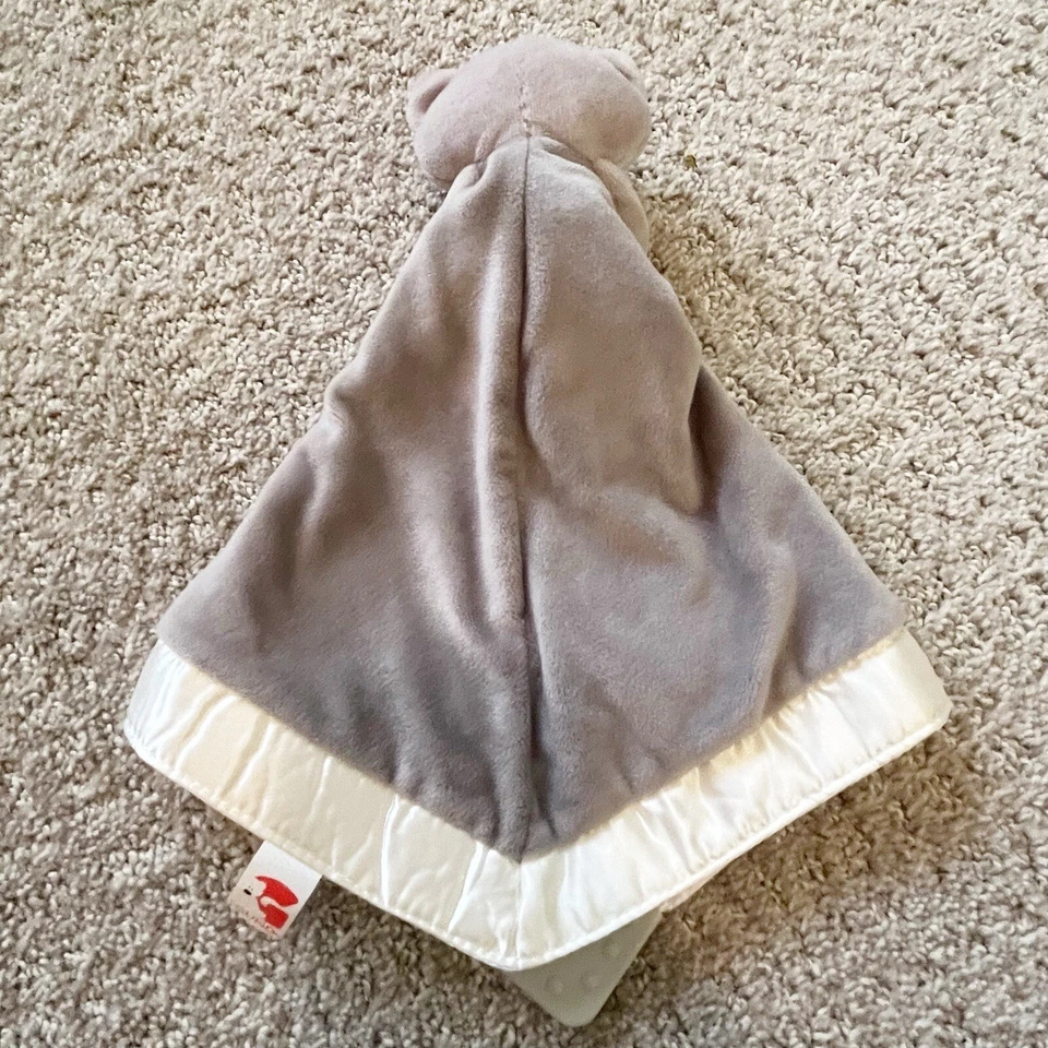 Manta de seguridad Gund Cat Lovey mordedor felpa gris tostado gatito terciopelo satinado bebé Foto 4 de 4