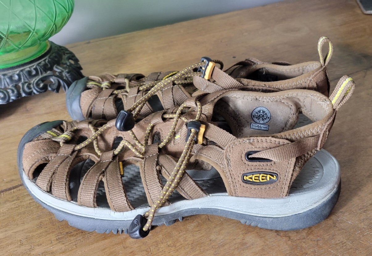 Sandali elastici marroni anatomici Keen donna 8 M scarpe da acqua escursionismo sentiero
