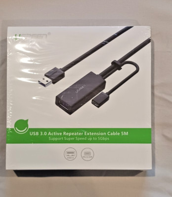 UGREEN USB 3.0 Male To Female Extension 5-Meter Active Repeater Extension Cable