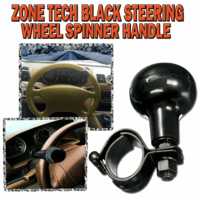 Zone Tech Toyota Camry and Others Car Black Steering Wheel Spinner Handle Knob