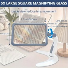 Magnifying Glass Light And Stand, Lighted Page Magnifier 48 LED  3 Light Modes