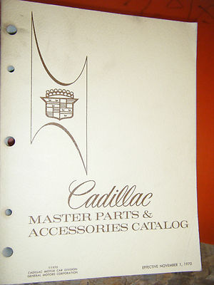 Cadillac catalog parts