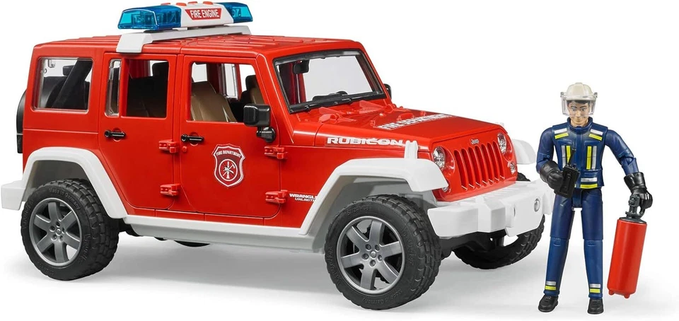 Bruder 02528 Jeep Rubicon Fire Rescue W Fireman - Image 2 of 4