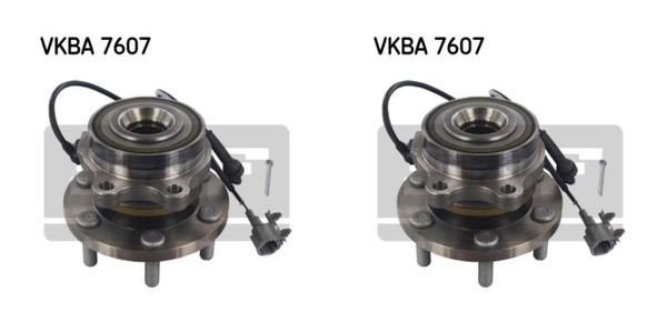 SKF 2X Radnabe Radlagersatz Vorderachse FüR Nissan NP300 Navara D40-image