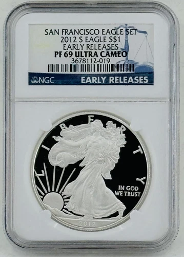 2012-S Silver Eagle $1 NGC: PF 69 Ultra Cameo #C753