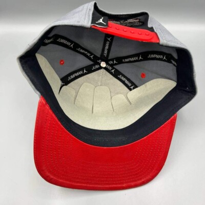 Air Jordan Hat Men Gray Red Sundae League 23 Flavors Jumpman Snap