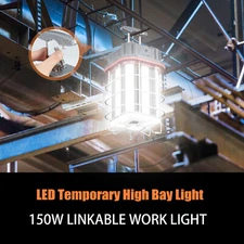 150W LED Temporary Work Light Linkable Construction Jobsite Light (600W Equival)