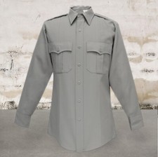 NWT Flying Cross Style 102W6651 Women's Gray Long Sleeve Uniform Shirt 32 Long