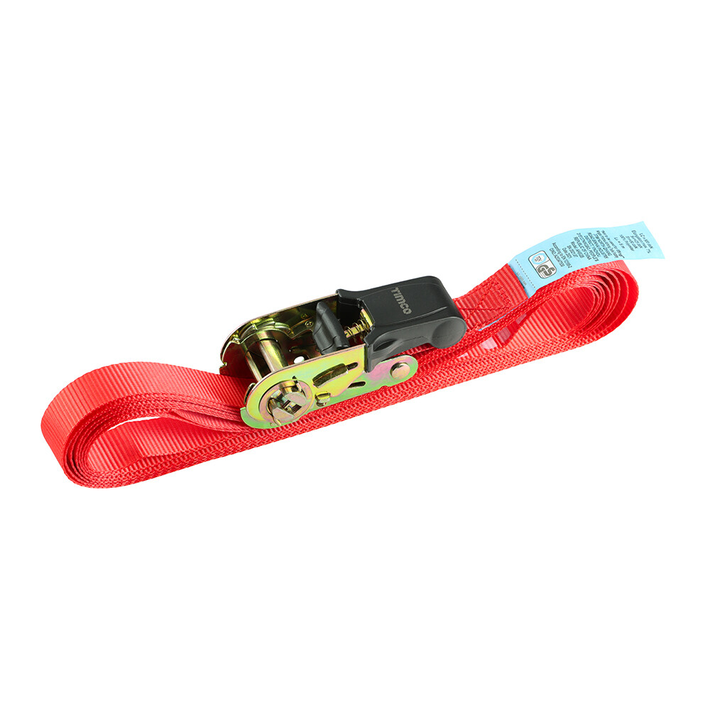 Timco Endless Ratchet Straps Secure Light Loads Transit Storage 5mx25mm - Pack 2