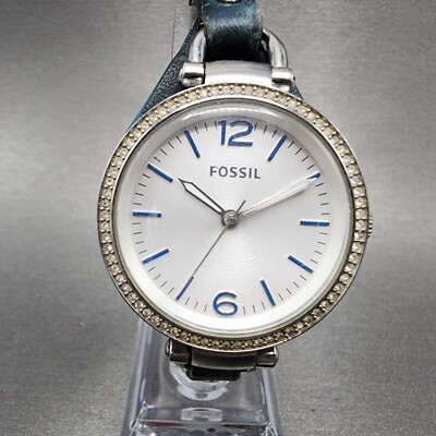 Fossil Georgia Watch Women 32mm Silver Dial Silver Tone  display picture 2