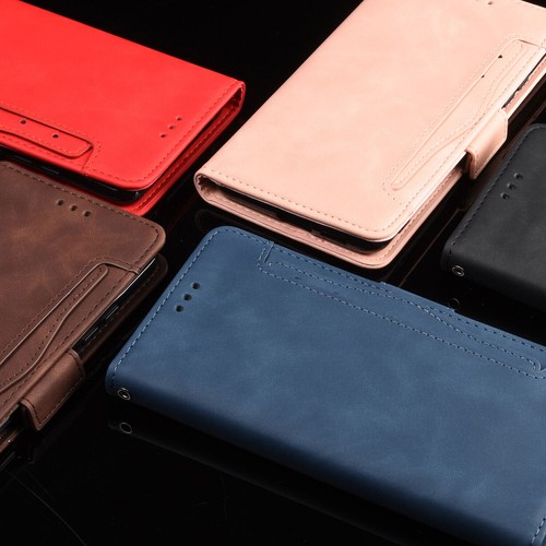 Leather Card Wallet Phone Case For ASUS LG HTC SONY Alcatel Zenfone Vodafone - Picture 12 of 39