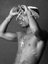 Tupac Shakur 2Pac Canvas 24"x18"Wall Art Picture Print