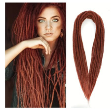 Hot-selling synthetic fiber crocheted dreadlock double dreadlock wig