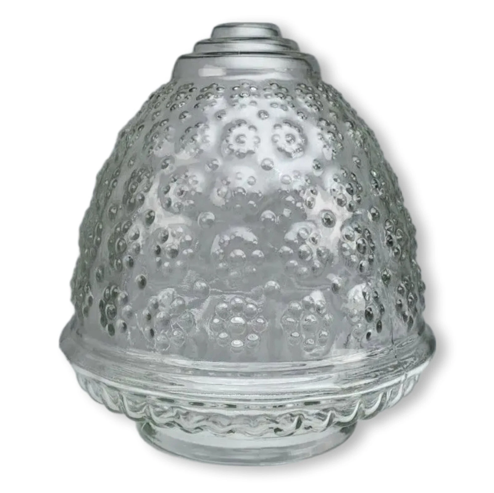 Acorn Clear Glass Light Fixture Shade Globe Pineapple Shade Fitter 3 1 8"