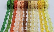 2 M 20 MM Wide Daisy Flower Edge Sewing Embellishment Craft Lace Trim Guipure