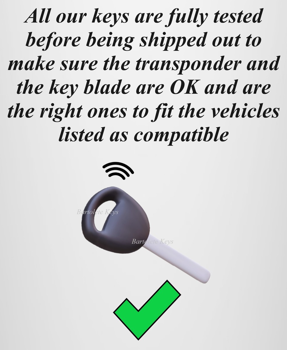 Replacement Car Key For 2003-2008 Mercury Grand Marquis - Black W/ Immobilizer