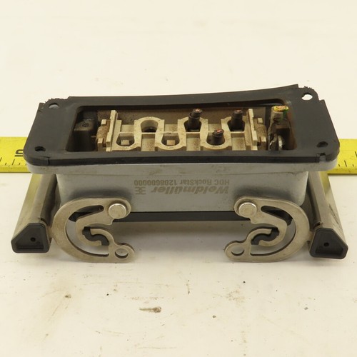 Weidmuller HDC-HSB-6BSOS Flange Mount Cam Lock Cable Receptacle 6P 400V - Picture 5 of 8