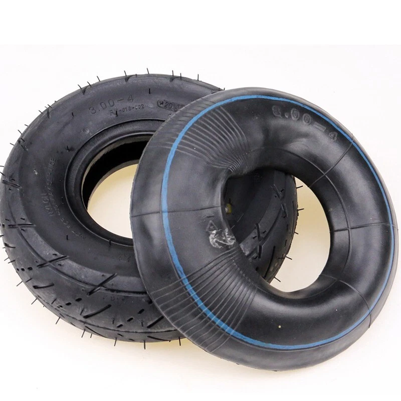 4 peças 3.00-4 pneus e tubos 260x85 10"x3" Fo mobilidade scooter cadeira de rodas Go Kart ATV - Imagem 2 de 4