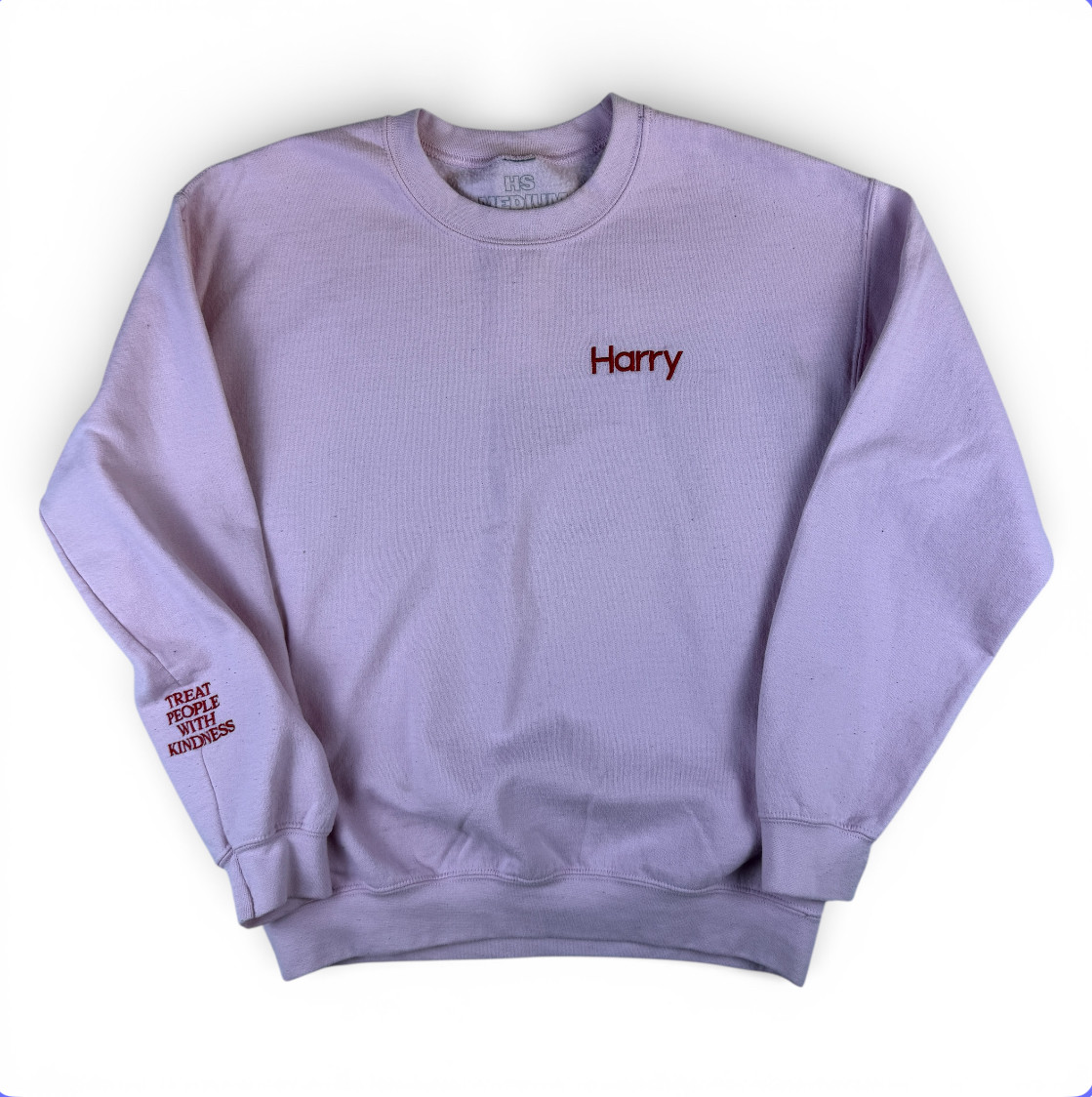 Harry Styles Treat People with Kindness Pink Sweatshirt Size Medium