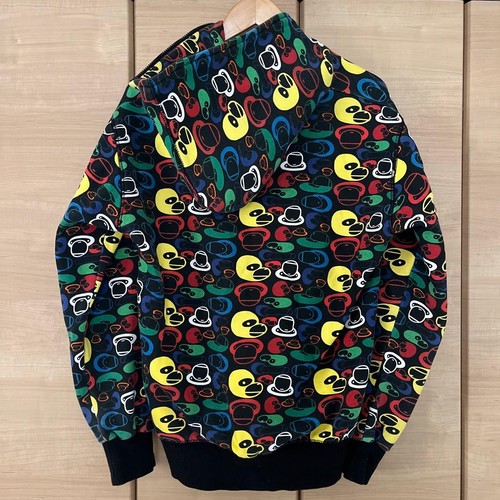 A Bathing Ape Baby Milo Full Zip Hoodie L All-over Print Cartoon Characters