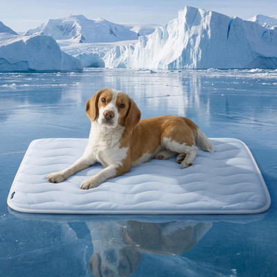 Bedsure Cooling Mat for Large Dogs,Washable Breathable Qmax 0.4 Cool Fiber | 35X