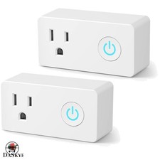 WiFi Heavy Duty Smart Plug Outlet 2 Pack with Timer for Alexa  Google Home
