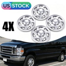 4x 16inch Hubcaps For Ford E150e250e350 Econoline 1992-2014 8-lug Steel Wheels